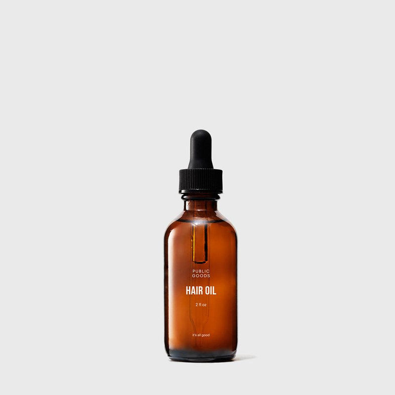 Public Goods Natural Hair Oil 2oz | For Dry & Frizzy Hair