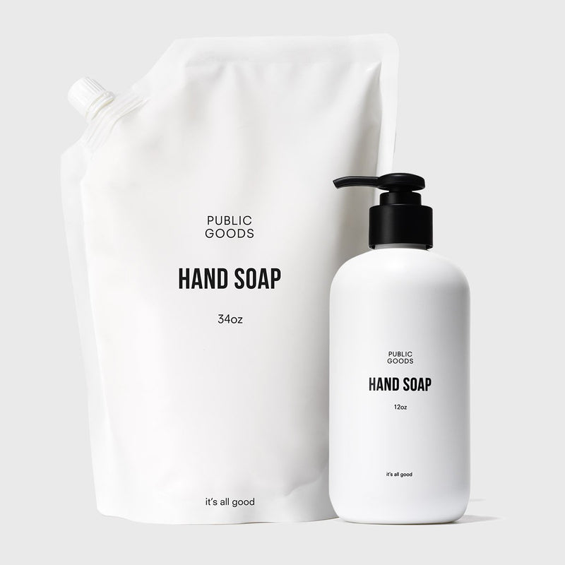 Public Goods Product Set Hand Soap + Refill Set
