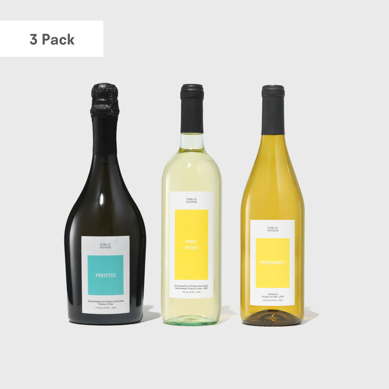 Public Goods Wine White Variety 3-Pack