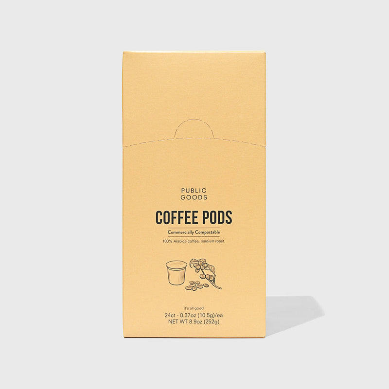 Public Goods Coffee & Tea Cups Coffee Pods (Case of 4)