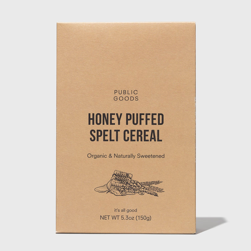 Public Goods Grocery Honey Puffed Spelt Cereal