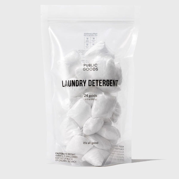 Public Goods Natural Laundry Detergent Pods that are Fragrance Free & Baby-Safe