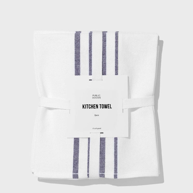 Public Goods Cotton Kitchen Towels Set | 100% Organic Turkish Cotton