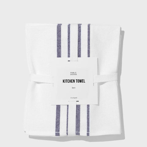 Cuisine Stripe Black Organic Cotton Dish Towels, Set of 2 + Reviews