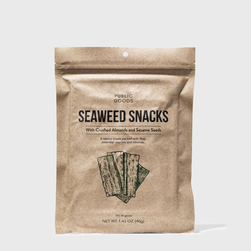 Public Goods Roasted Seaweed Snacks | Organic Seaweed Snacks With Health Benefits