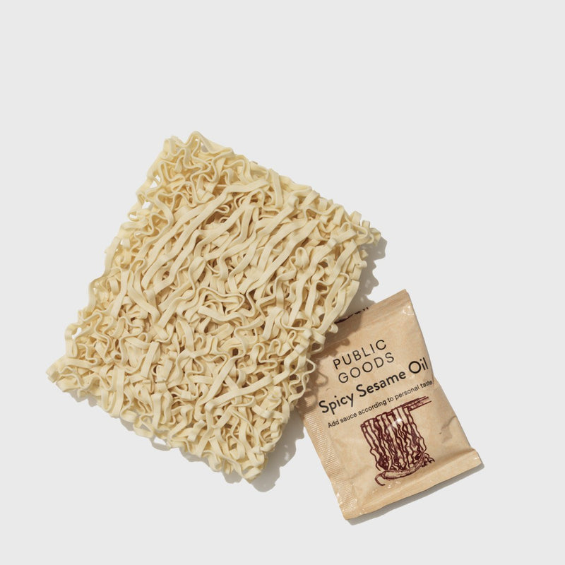 Public Goods Product Set Spicy Sesame Oil Ramen Noodles ($1 Per Pack Promo Bundle)