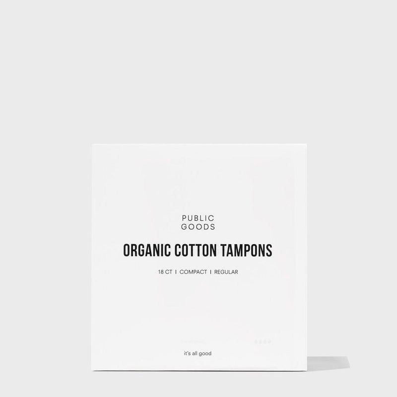 Public Goods Organic Cotton Tampons with Applicator | Regular-Sized